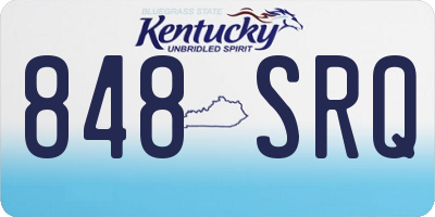 KY license plate 848SRQ