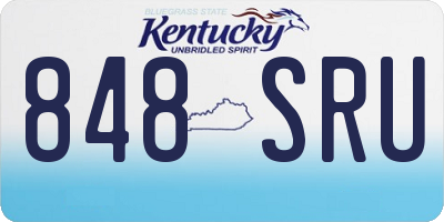 KY license plate 848SRU