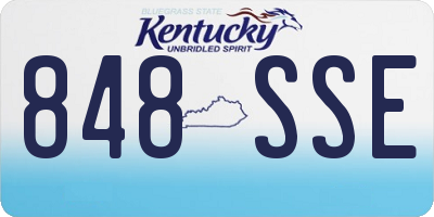 KY license plate 848SSE