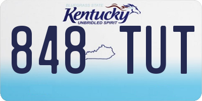 KY license plate 848TUT