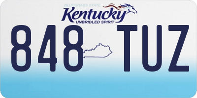 KY license plate 848TUZ
