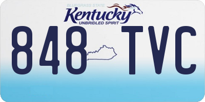 KY license plate 848TVC