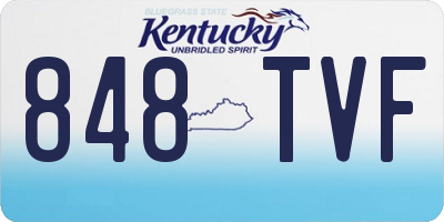 KY license plate 848TVF