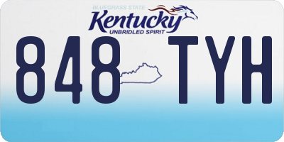 KY license plate 848TYH