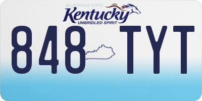 KY license plate 848TYT