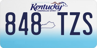 KY license plate 848TZS