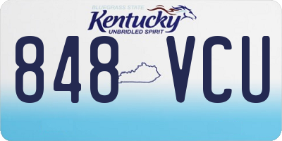 KY license plate 848VCU
