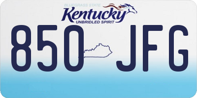 KY license plate 850JFG