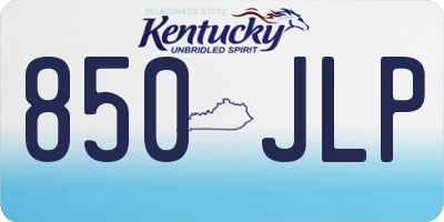 KY license plate 850JLP