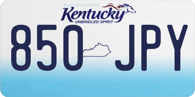 KY license plate 850JPY