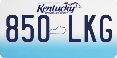 KY license plate 850LKG