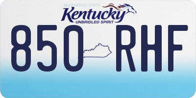 KY license plate 850RHF