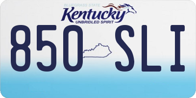 KY license plate 850SLI