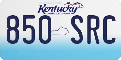 KY license plate 850SRC