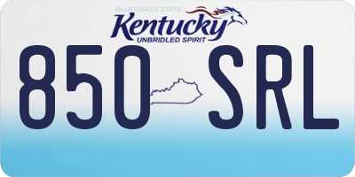 KY license plate 850SRL