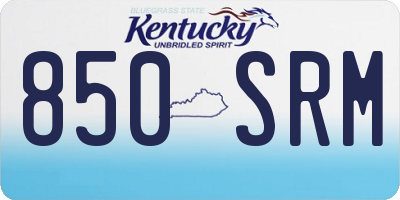 KY license plate 850SRM