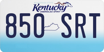KY license plate 850SRT