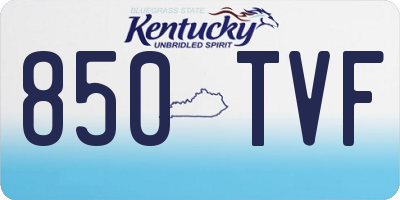 KY license plate 850TVF
