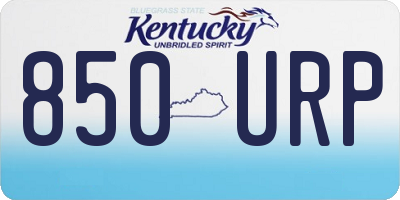 KY license plate 850URP