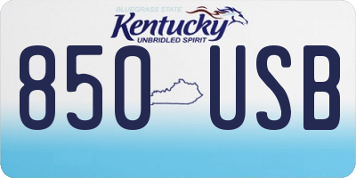 KY license plate 850USB