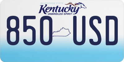 KY license plate 850USD
