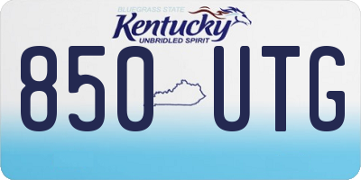 KY license plate 850UTG