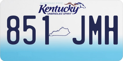 KY license plate 851JMH