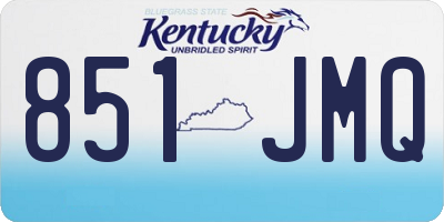 KY license plate 851JMQ