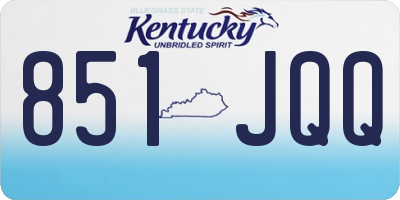 KY license plate 851JQQ