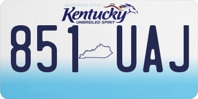 KY license plate 851UAJ