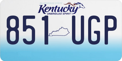KY license plate 851UGP