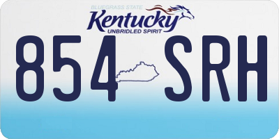 KY license plate 854SRH