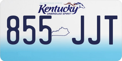 KY license plate 855JJT