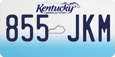 KY license plate 855JKM
