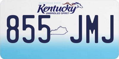 KY license plate 855JMJ