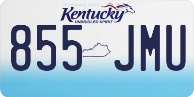 KY license plate 855JMU