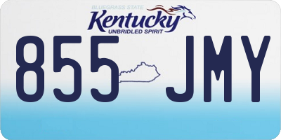 KY license plate 855JMY
