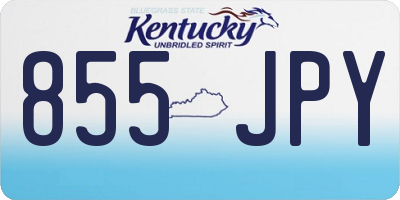 KY license plate 855JPY