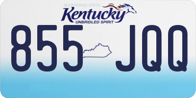 KY license plate 855JQQ