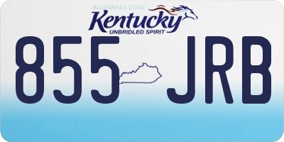 KY license plate 855JRB