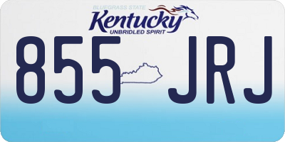 KY license plate 855JRJ
