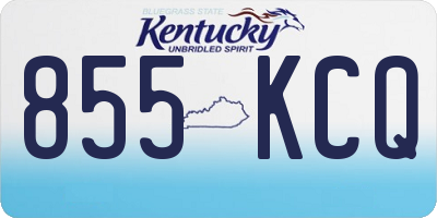 KY license plate 855KCQ