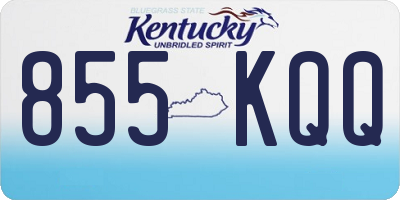KY license plate 855KQQ