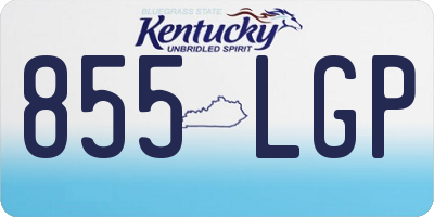 KY license plate 855LGP