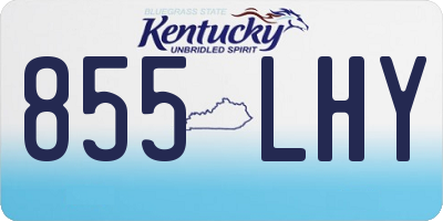 KY license plate 855LHY