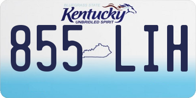KY license plate 855LIH
