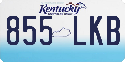 KY license plate 855LKB