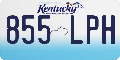 KY license plate 855LPH