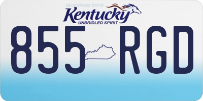 KY license plate 855RGD