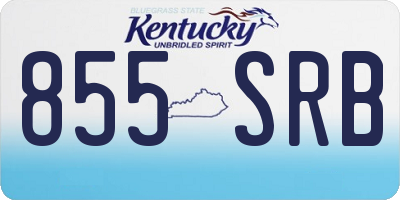 KY license plate 855SRB